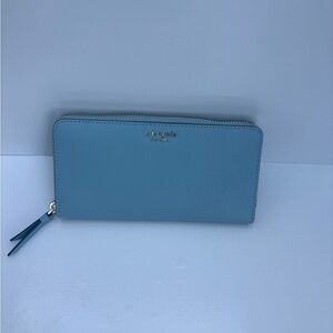 Kate Spade Light Blue Zip Wallet